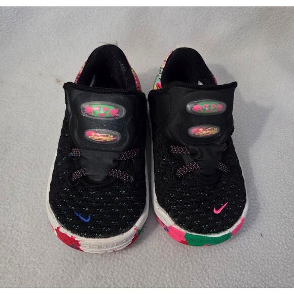 Nike LeBron James 6C Gang Black Pink Blast Basketball Shoes - Picture 3 of 9